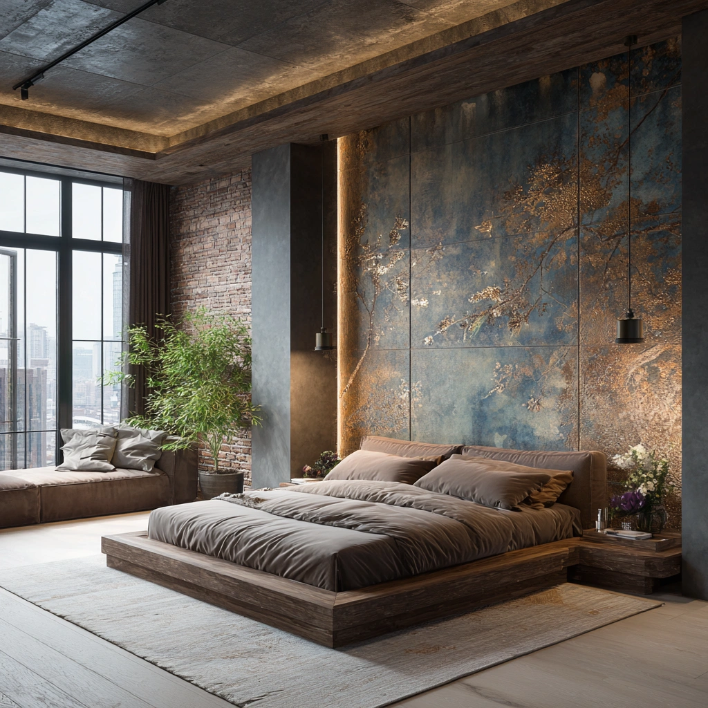 Спокойные цвета краски для стен спальни.